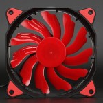 LED Illuminated Computer Cooler 120mm 12cm 4 + 3 Pin Cooling Fan Ultra Silent Red Gaming